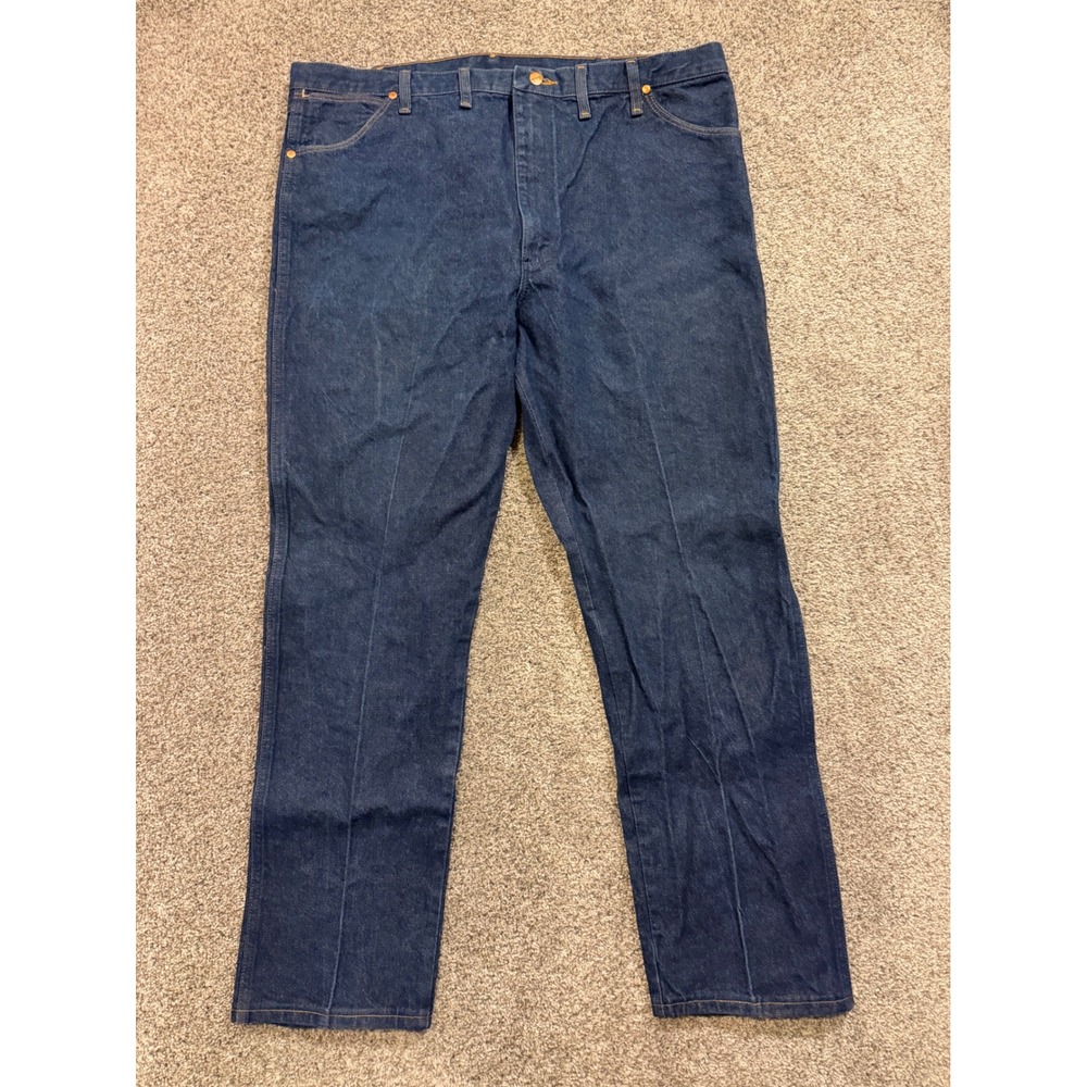 Wrangler Jeans Mens 44x32 Blue 13MWZ Cowboy Cut Original Fit Straight Leg Denim